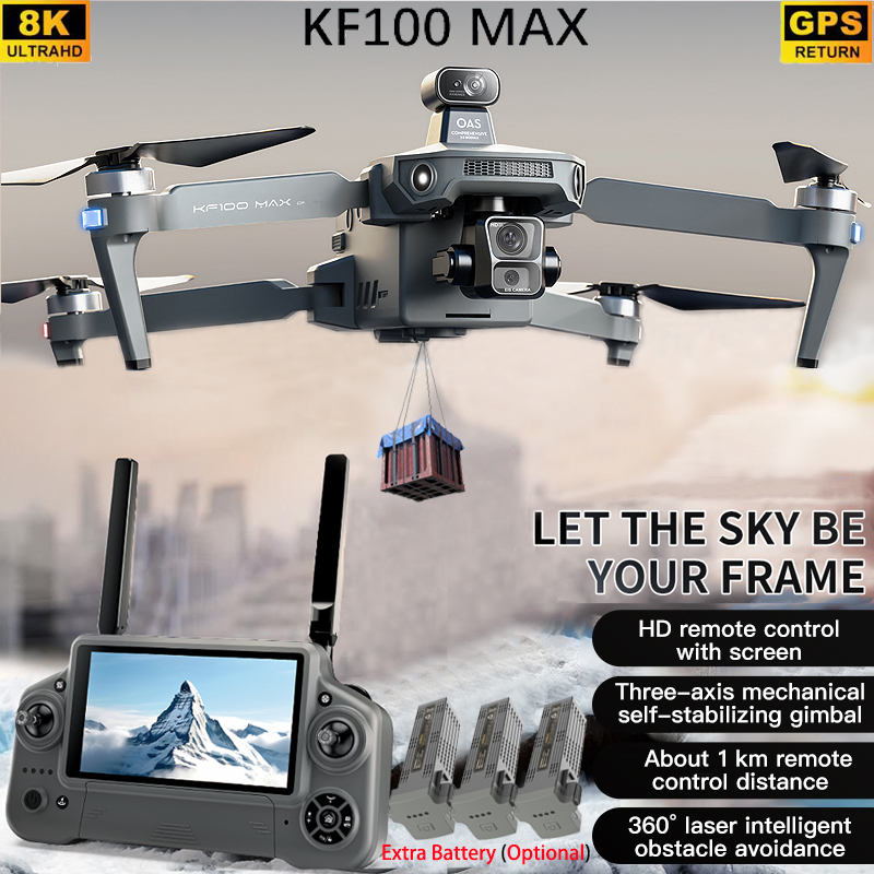 Drone Controller Screen - KF100 MAX GPS Drone 4K Fotocamera